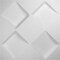 Ekena Millwork Bradley EnduraWall Decorative 3D Wall Panel, White, 19 5/8"W x 19 5/8"H WP20X20BYWH - alternate 4